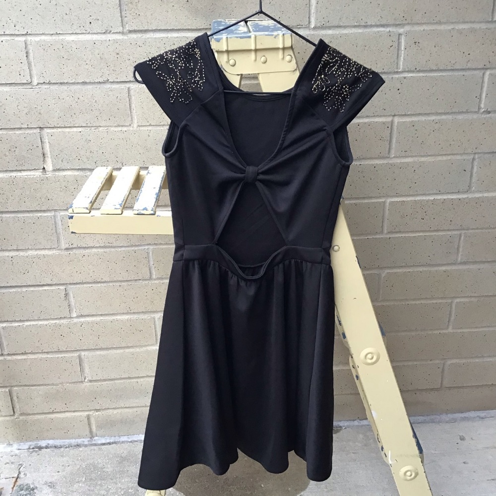 Black detailed Dynamite dress
